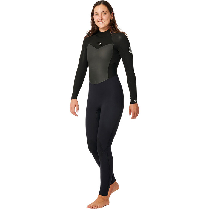 2024 Rip Curl Womens Omega 5/3mm Back Zip Wetsuit 155WFS - Black